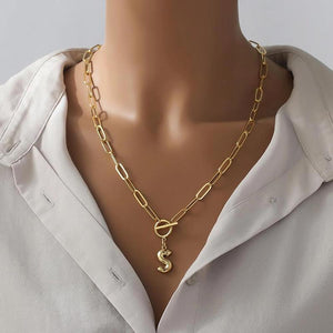 Collier Pendentif Lettre