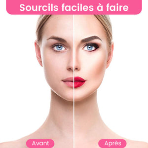 Kit de pochoirs à sourcils en silicone