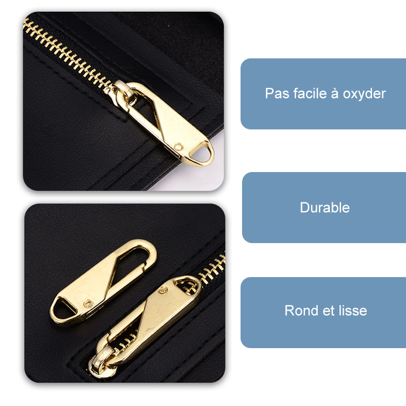 Tête De Zip Universelle En Métal
