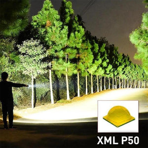2023 Nouvel An Vente à Durée Limitée 🎉LED Lampe de Poche Laser Tactique Rechargeable 90000 Lumens Élevés-Achetez 2 Livraison VIP Gratuite
