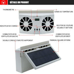 Ciaovie™ Ventilateur D'échappement Solaire De Voiture - ciaovie