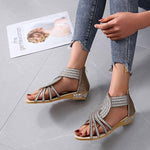 Sandales d'été avec Strass Chic pour Femmes