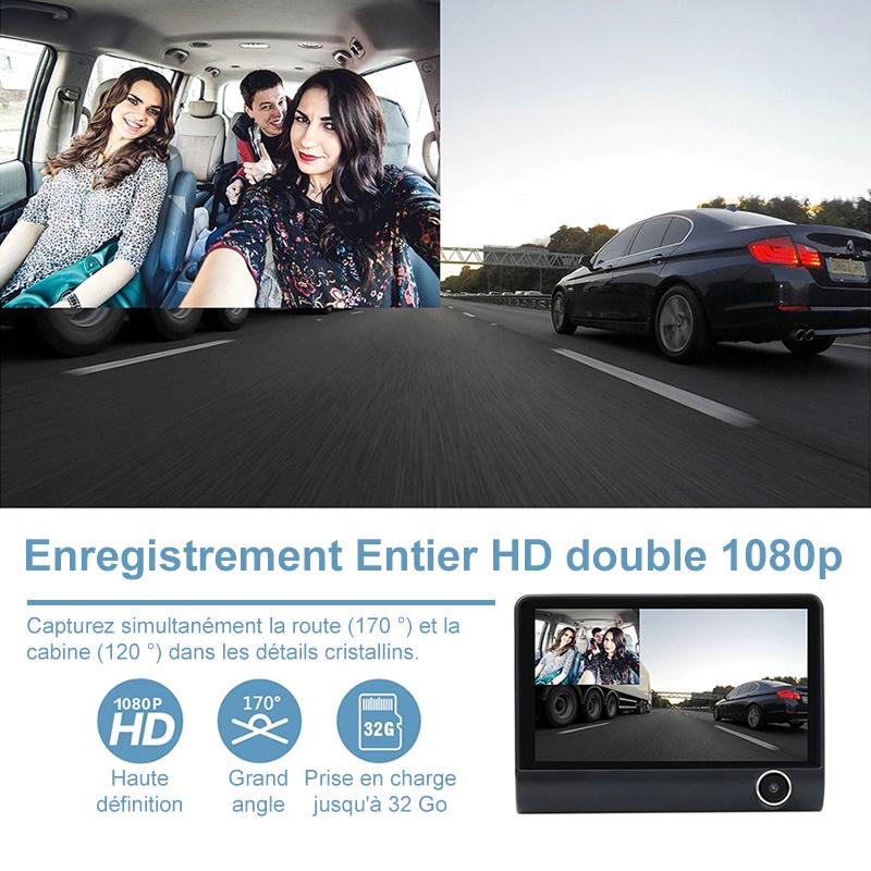 Enregistreur de Conduite avec 3 Lentilles HD - ciaovie