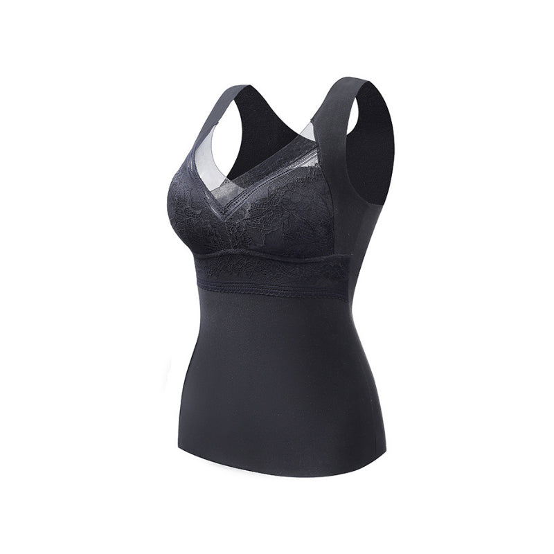Sous-vêtement thermique à soutien-gorge intégré 2 en 1