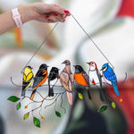🎁Tentures de vitrail oiseaux🐦