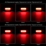 Feu Arrière d'alarme Sonore et Lumineux Intelligent pour Vélo