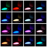 Lampe Toilette Veilleuse LED Éclairage pour WC 16 Couleurs - ciaovie