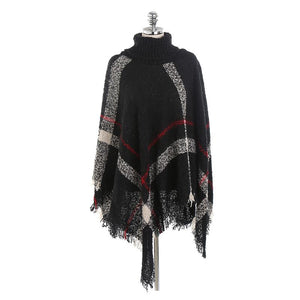 Ciaovie™ Pull châle à Carreaux - ciaovie