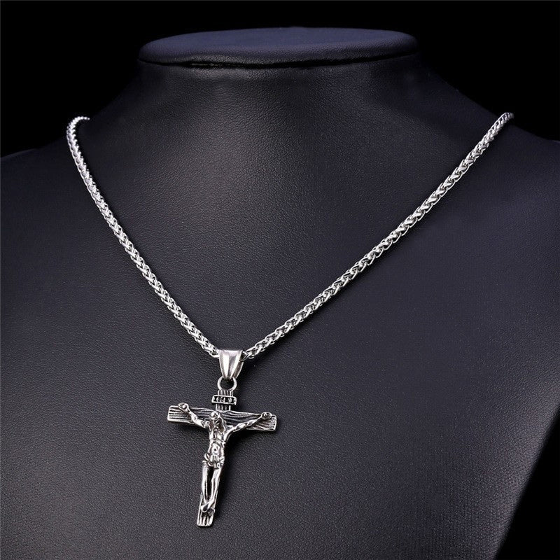 Collier en or avec croix de Jésus de Pâques