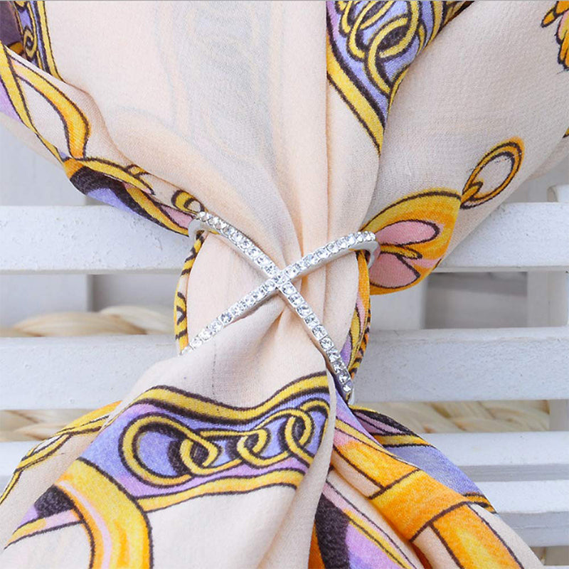 Ciaovie™ Anneau de Boucle D'écharpe Strass Incrusté - ciaovie