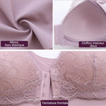 Ciaovie™ Soutien-Gorge Respirant Extra-Élastique Fermeture Frontale Sans Anneau en Acier - ciaovie