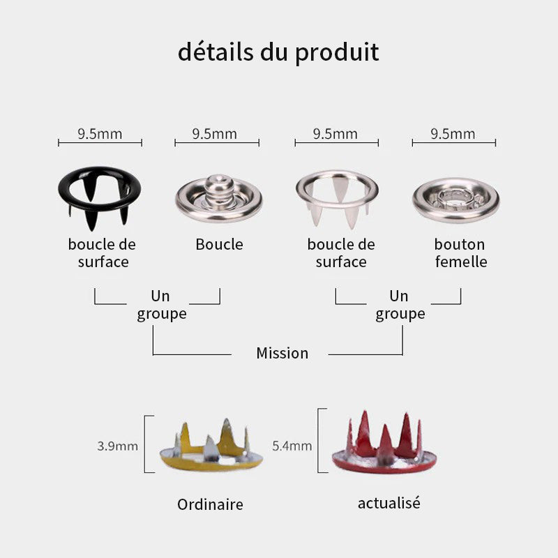 Kit D'accrochage Multifonctionnel En Métal