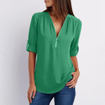 Blouse-Couleur Pure-Clo V - ciaovie
