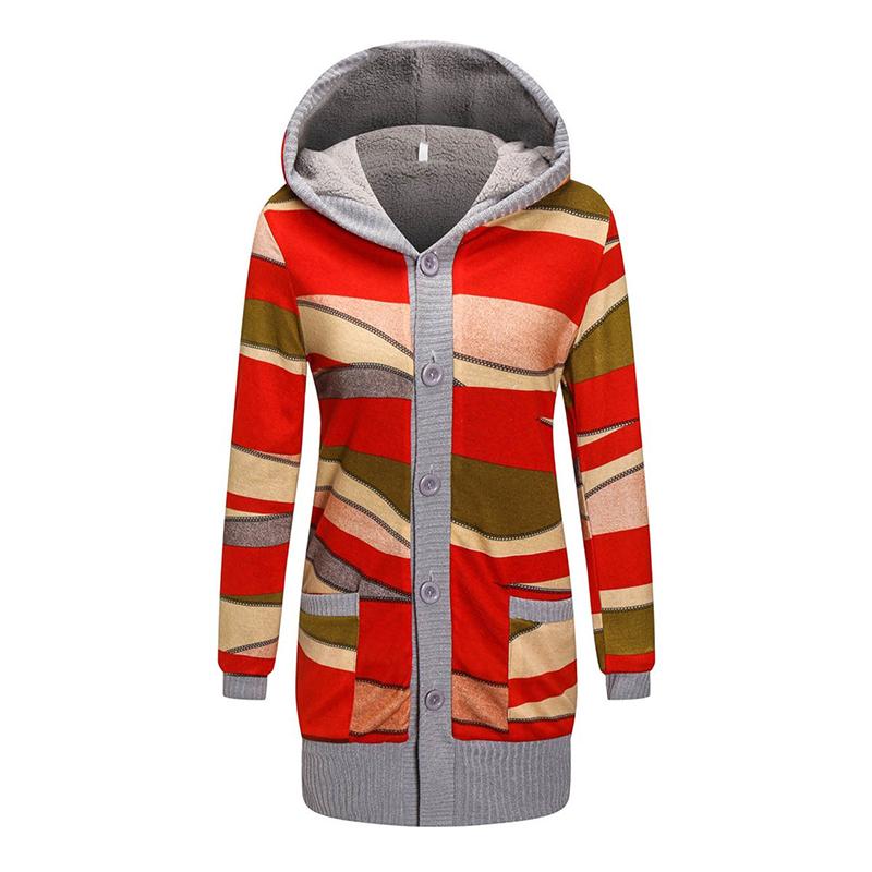 Ciaovie™ Hiver Cardigan Sweat Tricoté à Bouton à Capuche - ciaovie