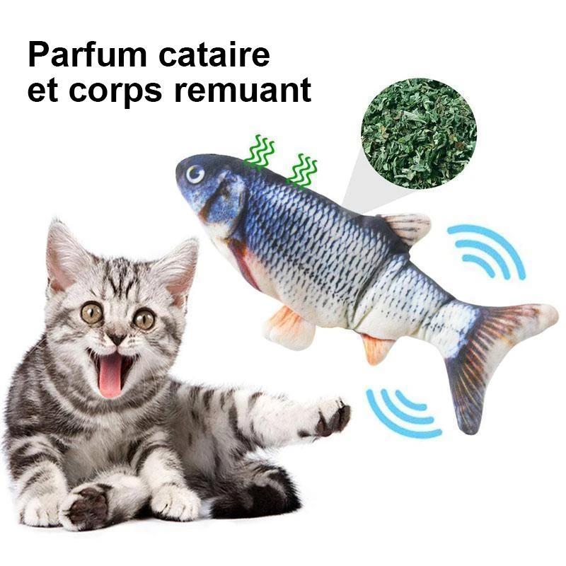 Jouet de Simulation de Poisson pour Chat Charge USB