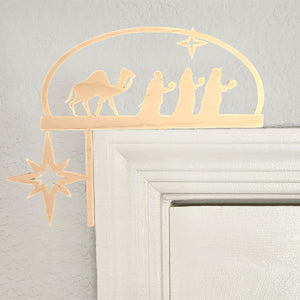 Décoration de cadre de porte de Noël