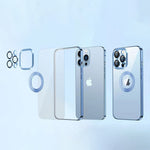 Coque de téléphone transparente à protection complète
