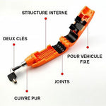 Universel Antivol Serrure de la Poignée du Guidon de Moto/Scooter