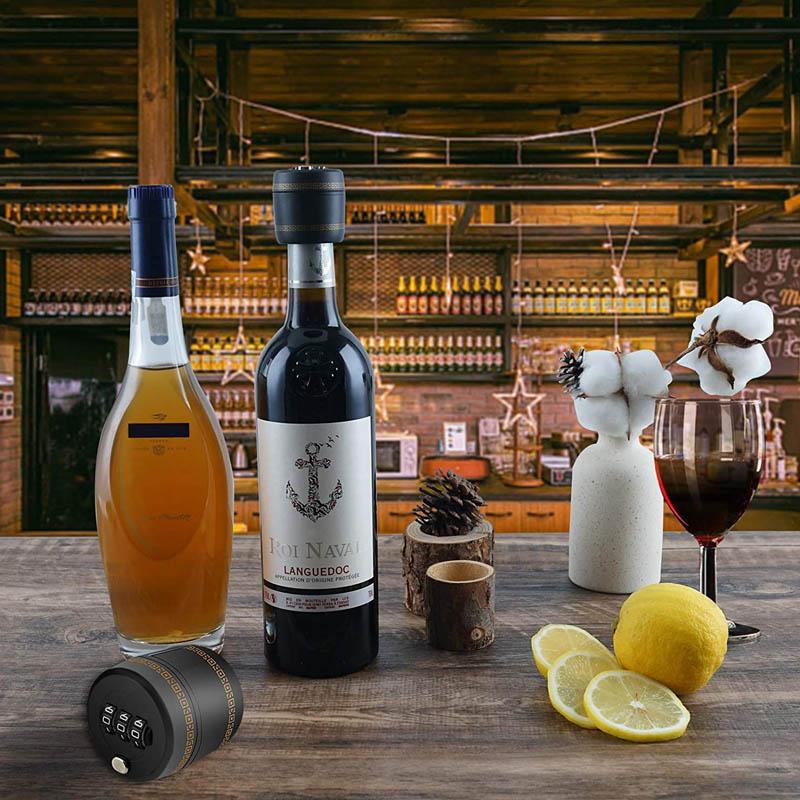 Verrouillage du Mot de Passe de la Bouteille de Vin