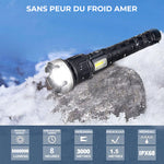 Lampe de poche à zoom à DEL