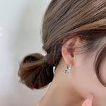 Boucles d'oreilles Pendantes Diamant Brillant