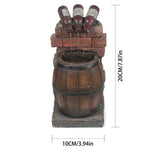 Fontaine Extérieure En Forme de Bouteille de Vin