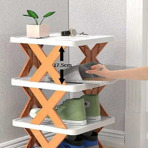 Organisateur de rangement pour étagère à chaussures multicouche
