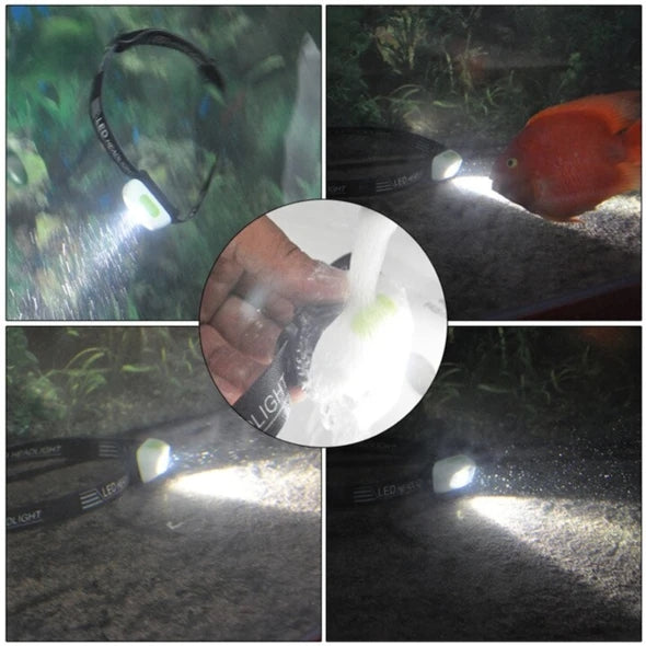 Mini Lampe Frontale à Capteur de Lumière Super Brillante 2022