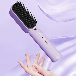 Mini peigne lisseur portatif sans fil