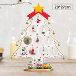 Mini Ensemble d’Arbre de Noël en Bois de Bricolage