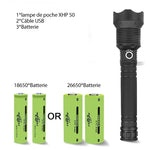 2023 Nouvel An Vente à Durée Limitée 🎉LED Lampe de Poche Laser Tactique Rechargeable 90000 Lumens Élevés-Achetez 2 Livraison VIP Gratuite