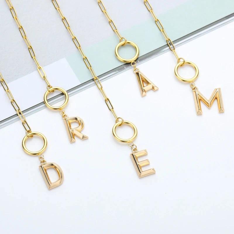 Collier Pendentif Lettre