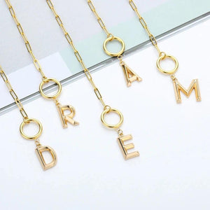 Collier Pendentif Lettre
