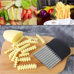 Coupe-frites à Lame Ondulée en Acier Inoxydable