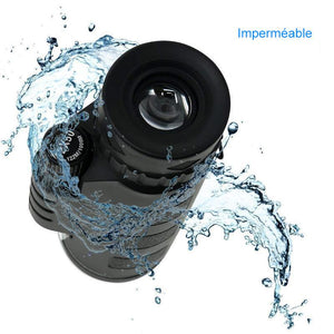 Télescope Monoculaire de Puissance Elevée 12X50 avec Adaptateur Smartphone et Trépied, Etanche et Anti-buée - ciaovie