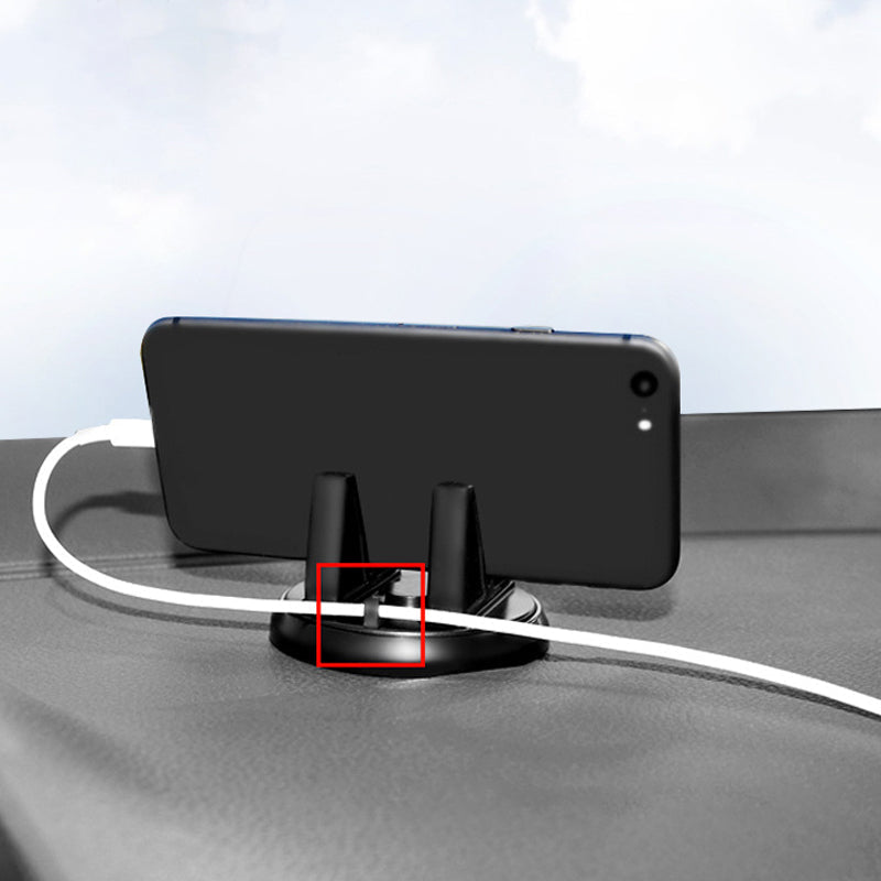 Support de Téléphone Rotatif Multifonctionnel avec Ventouse pour Voiture