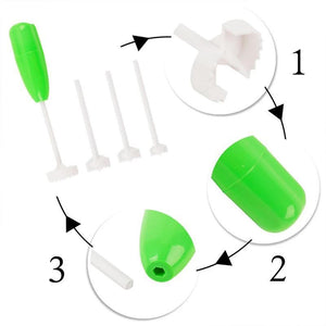 Kit d'Ustensile à Évider Noyau Végétal, 4 têtes