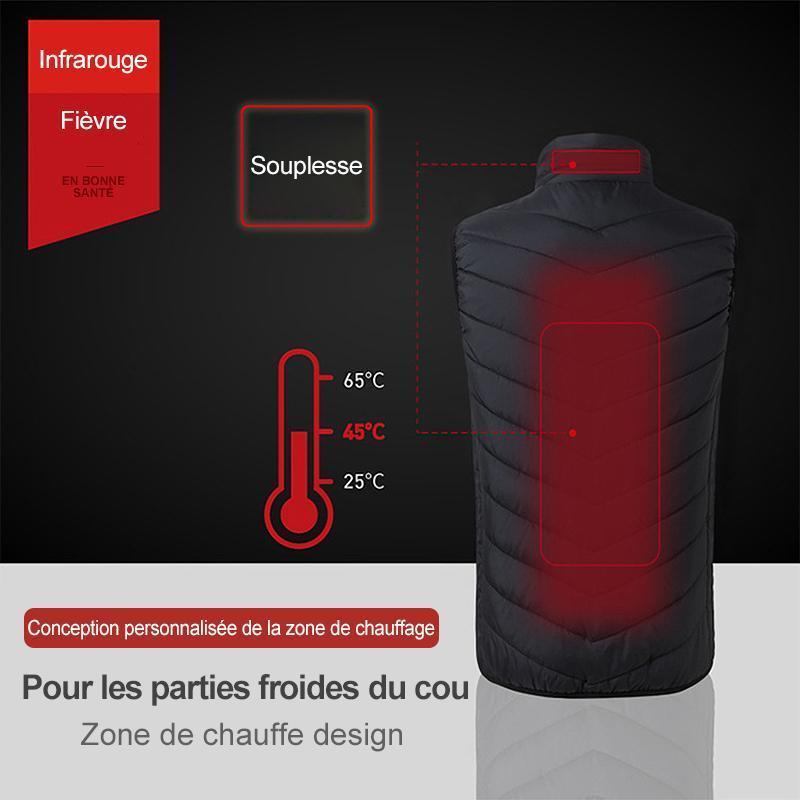 Hommes Chauffé Gilet Isolé Veste - ciaovie
