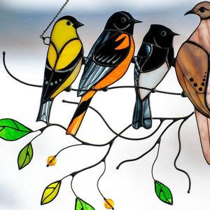 🎁Tentures de vitrail oiseaux🐦