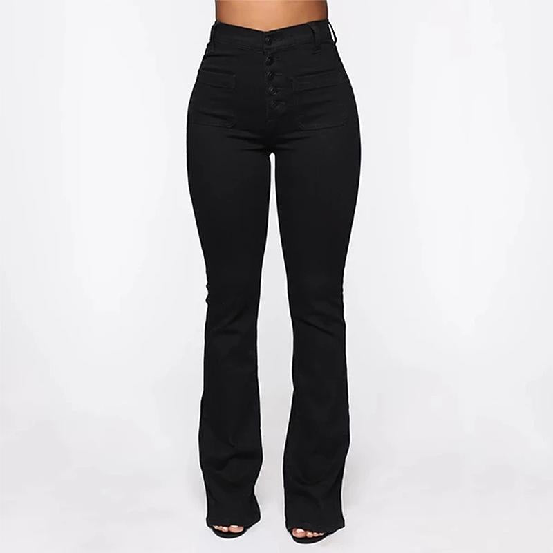 Ciaovie ™ Jean Délavé à Taille Haute pour Femmes - ciaovie