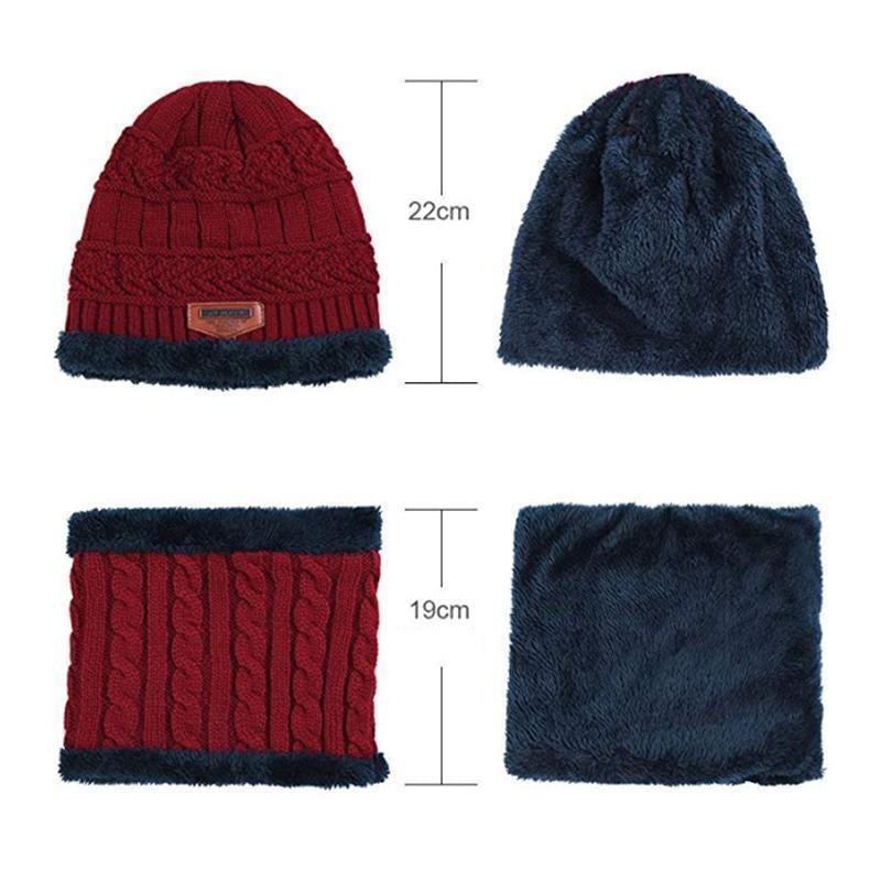 Ciaovie™ Ensemble Hiver Bonnet avec Écharpe en Tricot - ciaovie