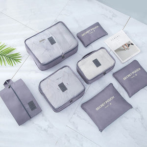 Ensemble organisateur de voyage 7 pièces