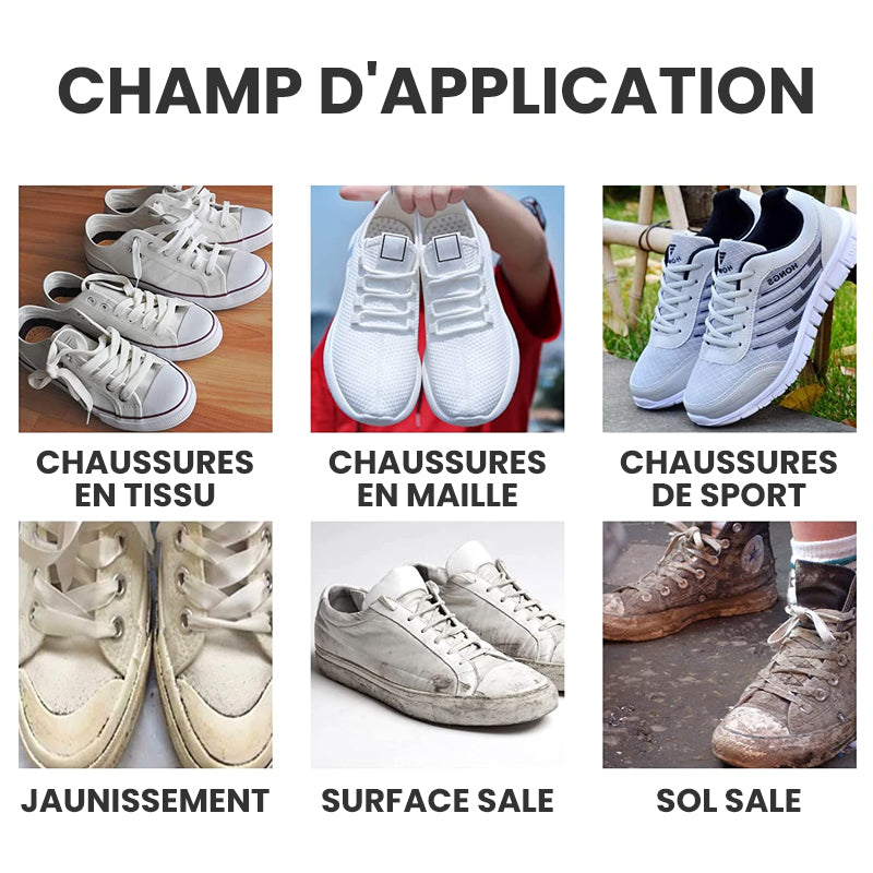 Chaussures Blanchissant Gel Nettoyant