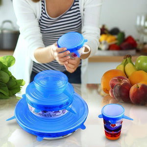 6-Pieces Couvercles De Bol Silicone - ciaovie