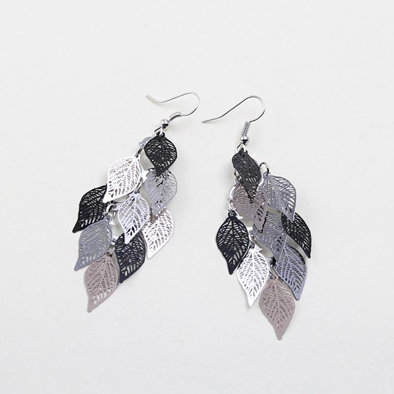 Boucle d'oreille de Feuilles de Toutes Les Couleurs