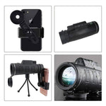 Télescope Monoculaire de Puissance Elevée 12X50 avec Adaptateur Smartphone et Trépied, Etanche et Anti-buée - ciaovie