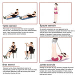 Dispositif auxiliaire multifonction réglable de barre de sit-up