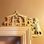 Décoration de cadre de porte de Noël