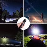 Lampe de Poche Laser Tactique Rechargeable LED