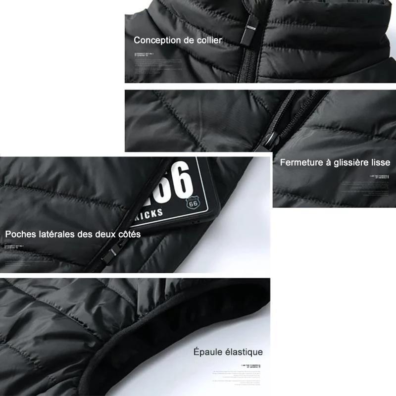 Hommes Chauffé Gilet Isolé Veste - ciaovie